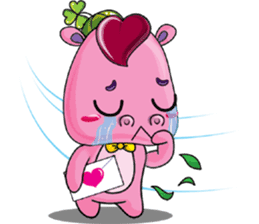 Lucky Red Heart Clover, Day 2 sticker #12062059