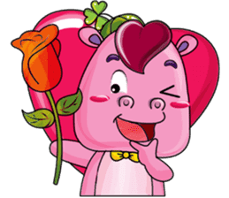 Lucky Red Heart Clover, Day 2 sticker #12062063