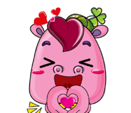 Lucky Red Heart Clover, Day 2 sticker #12062067