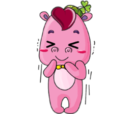 Lucky Red Heart Clover, Day 2 sticker #12062069