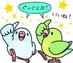 Pacific Parrotlet "Mameruliha" sticker #12062076