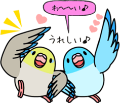 Pacific Parrotlet "Mameruliha" sticker #12062100