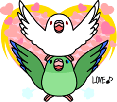 Pacific Parrotlet "Mameruliha" sticker #12062101