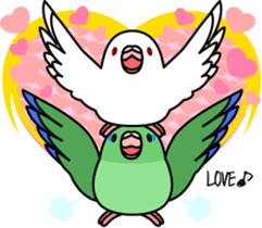 Pacific Parrotlet "Mameruliha" sticker #12062101