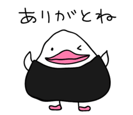 The Rice ball bird sticker #12062194