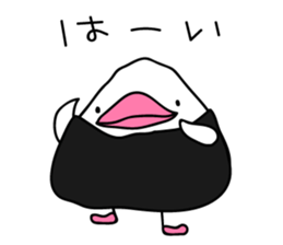 The Rice ball bird sticker #12062201