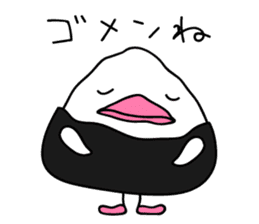 The Rice ball bird sticker #12062203