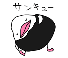 The Rice ball bird sticker #12062207