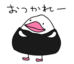 The Rice ball bird sticker #12062209
