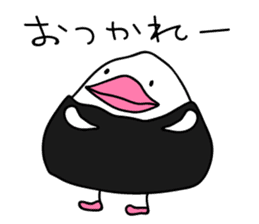The Rice ball bird sticker #12062209