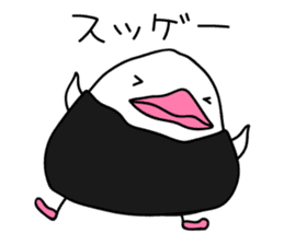 The Rice ball bird sticker #12062210