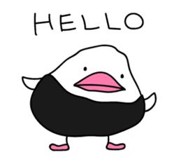 The Rice ball bird sticker #12062213