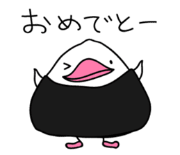 The Rice ball bird sticker #12062214