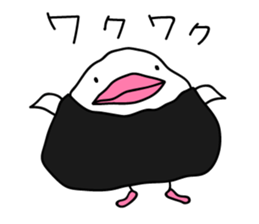 The Rice ball bird sticker #12062219