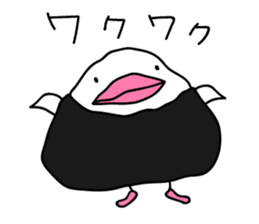The Rice ball bird sticker #12062219