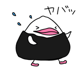 The Rice ball bird sticker #12062221