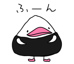The Rice ball bird sticker #12062227