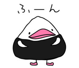 The Rice ball bird sticker #12062227