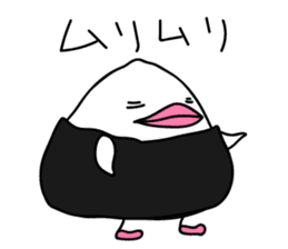 The Rice ball bird sticker #12062228