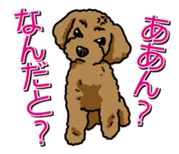 Wanko-Biyori Toy poodle sticker #12062551