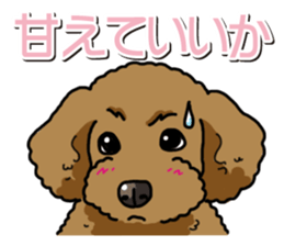 Wanko-Biyori Toy poodle sticker #12062567