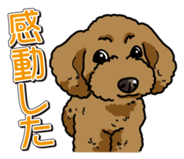 Wanko-Biyori Toy poodle sticker #12062582