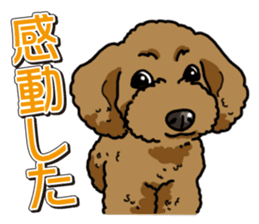 Wanko-Biyori Toy poodle sticker #12062582