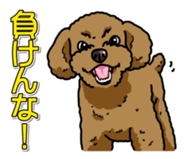 Wanko-Biyori Toy poodle sticker #12062584
