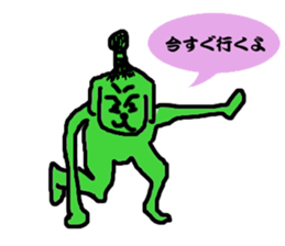 Topknot dog sticker #12062926