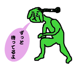 Topknot dog sticker #12062927