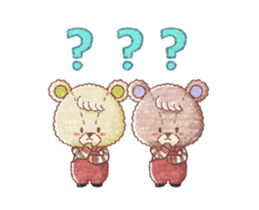 TINY TWIN BEARS Animation Stickers sticker #12063373