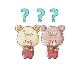 TINY TWIN BEARS Animation Stickers sticker #12063373