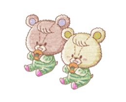 TINY TWIN BEARS Animation Stickers sticker #12063388