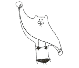 Cat wearing a swimsuit sticker #12063603