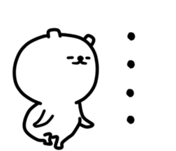 White bear one sticker #12064469