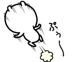 White bear one sticker #12064484