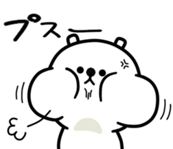 White bear one sticker #12064485