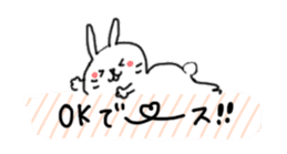 Moving cat & rabbit Speech balloons sticker #12065785