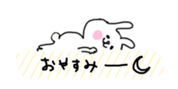 Moving cat & rabbit Speech balloons sticker #12065786