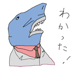 Funny fish of the deep sea sticker #12066211