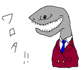 Funny fish of the deep sea sticker #12066214