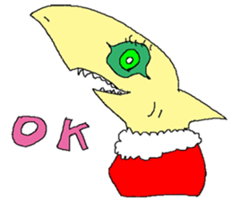 Funny fish of the deep sea sticker #12066220