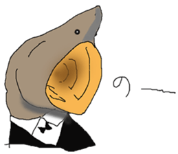 Funny fish of the deep sea sticker #12066236