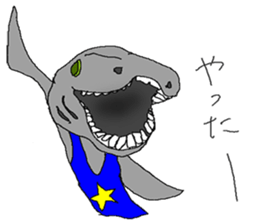 Funny fish of the deep sea sticker #12066238