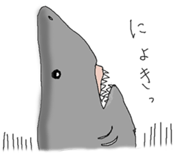 Funny fish of the deep sea sticker #12066241