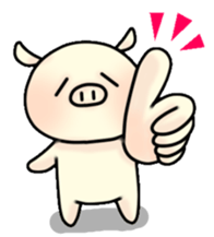 Sticker of Pig "Babu" sticker #12066367