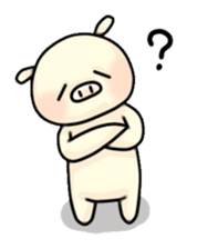 Sticker of Pig "Babu" sticker #12066368