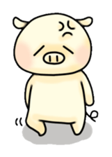 Sticker of Pig "Babu" sticker #12066370
