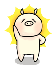 Sticker of Pig "Babu" sticker #12066371