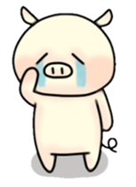 Sticker of Pig "Babu" sticker #12066372